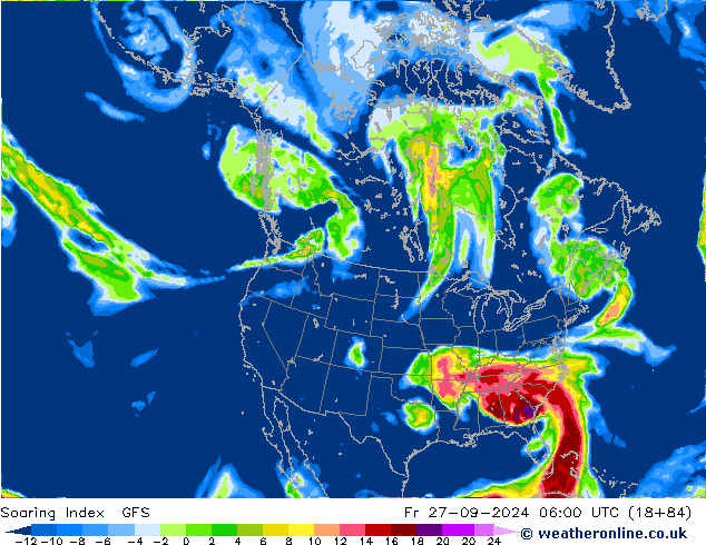 Soaring Index GFS Fr 27.09.2024 06 UTC