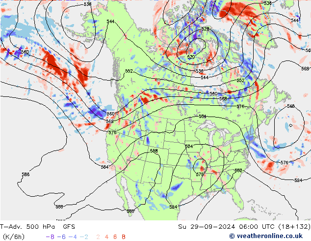 T-Adv. 500 hPa GFS Su 29.09.2024 06 UTC