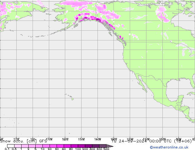 Snow accu. GFS mar 24.09.2024 00 UTC