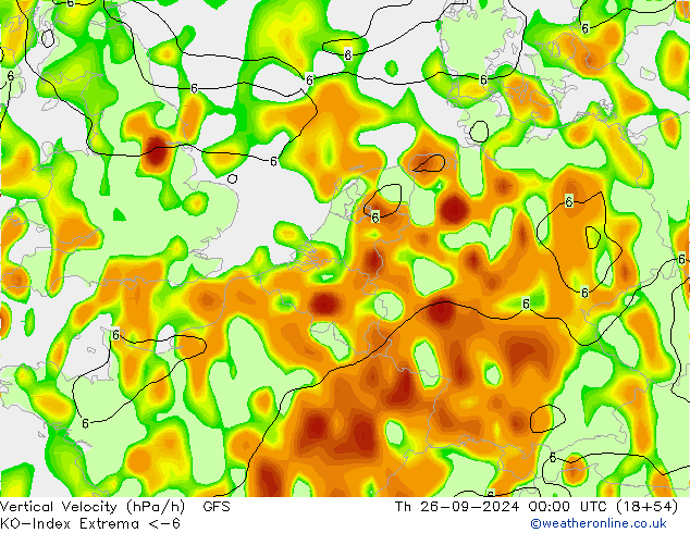 Convection-Index GFS Th 26.09.2024 00 UTC