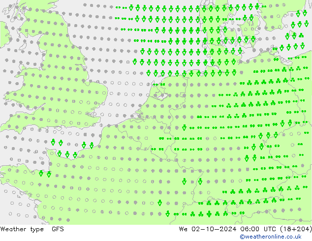 Weather type GFS We 02.10.2024 06 UTC