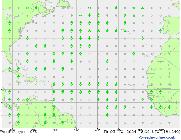 Weather type GFS Th 03.10.2024 18 UTC