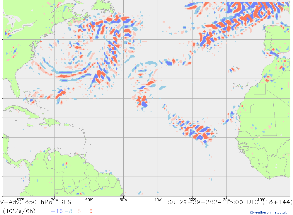 V-Adv. 850 hPa GFS Su 29.09.2024 18 UTC