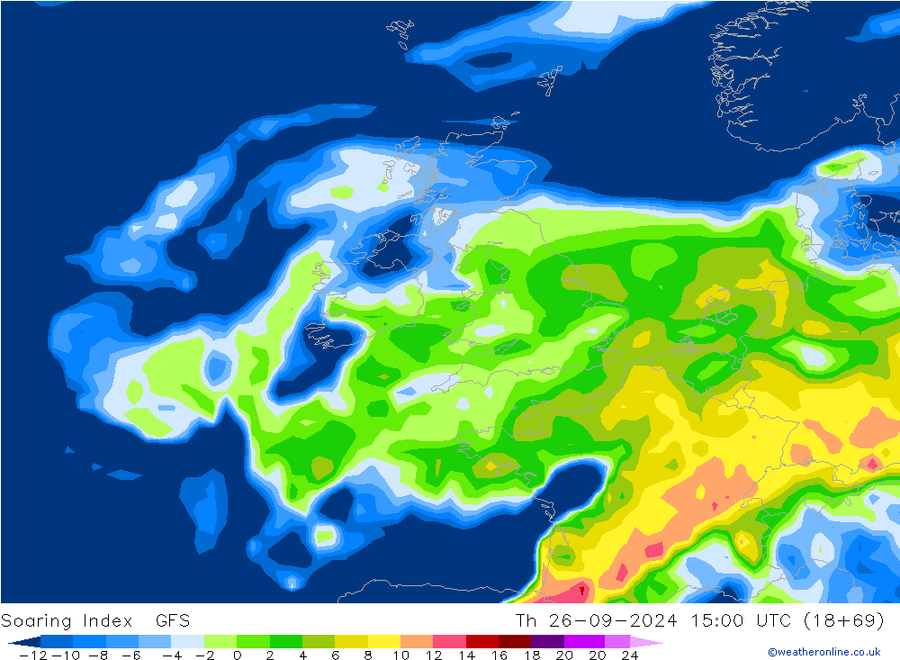 Soaring Index GFS  26.09.2024 15 UTC