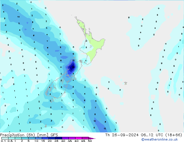 Z500/Rain (+SLP)/Z850 GFS Qui 26.09.2024 12 UTC