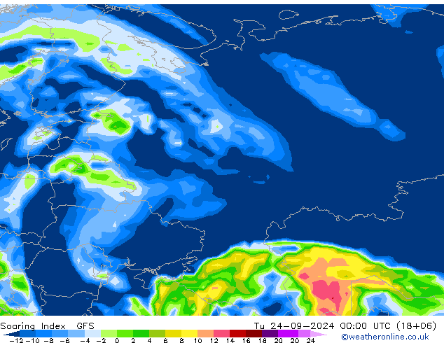 Soaring Index GFS mar 24.09.2024 00 UTC