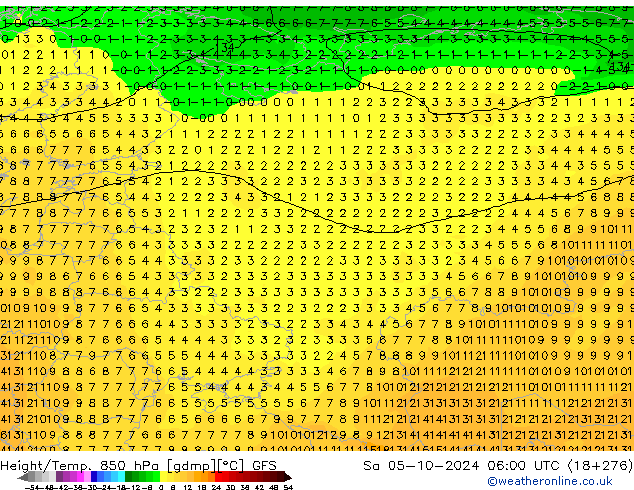 GFS: so. 05.10.2024 06 UTC