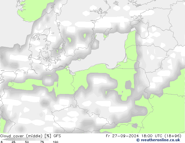 Wolken (mittel) GFS Fr 27.09.2024 18 UTC