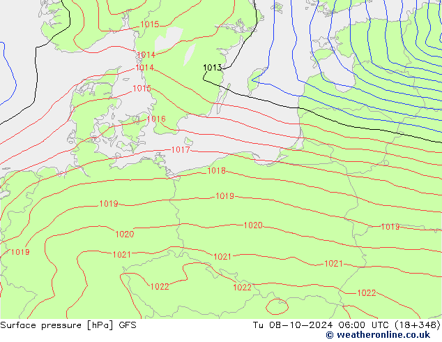 GFS: di 08.10.2024 06 UTC