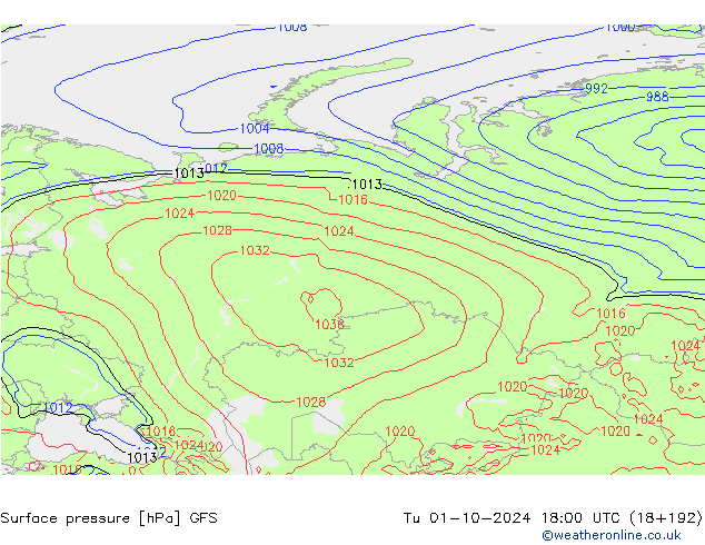 GFS:  01.10.2024 18 UTC