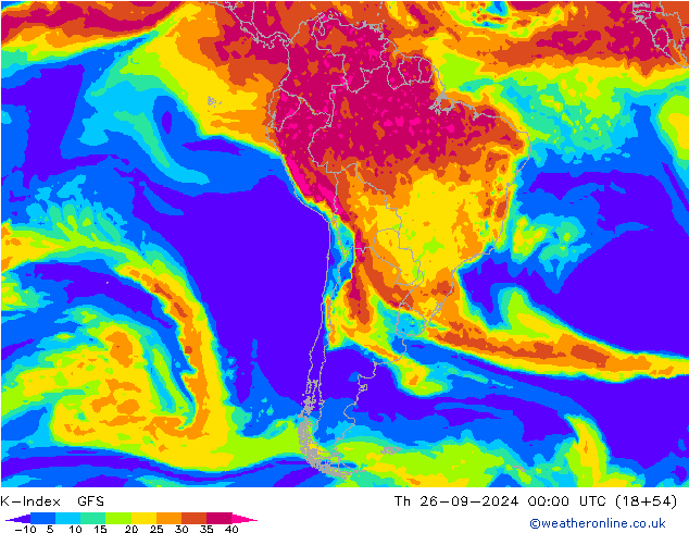 K-Index GFS Th 26.09.2024 00 UTC