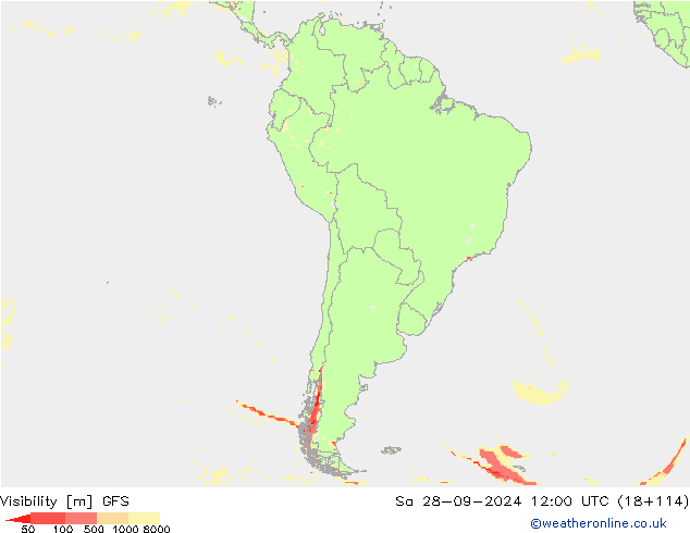 видимость GFS сб 28.09.2024 12 UTC