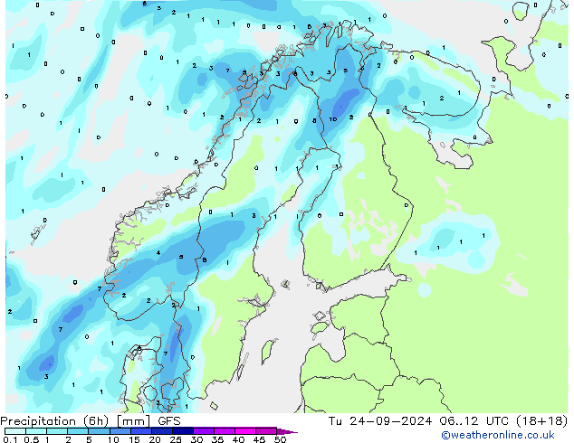  (6h) GFS  24.09.2024 12 UTC