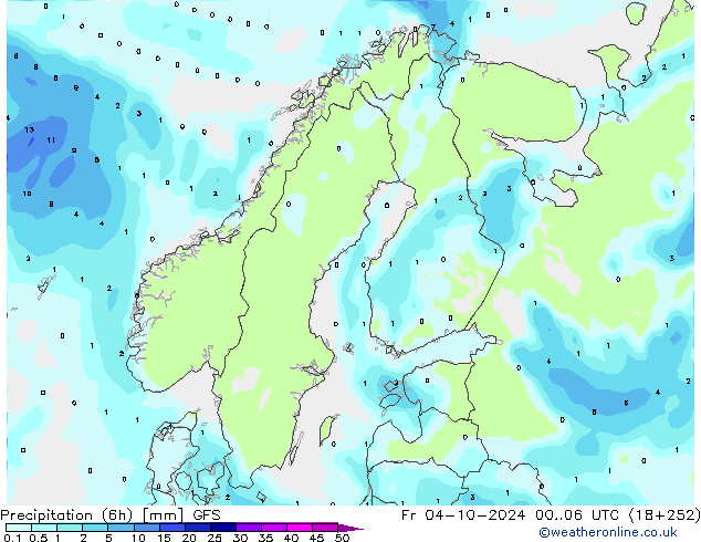 Z500/Regen(+SLP)/Z850 GFS vr 04.10.2024 06 UTC