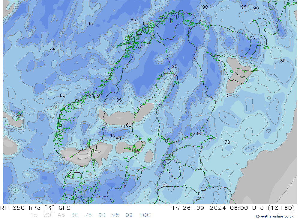 RV 850 hPa GFS do 26.09.2024 06 UTC