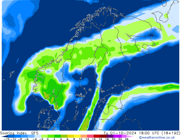 Soaring Index GFS mar 01.10.2024 18 UTC