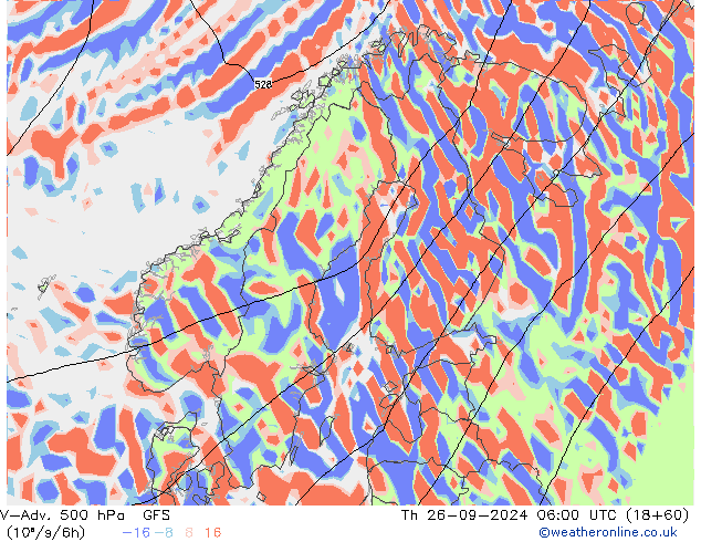 V-Adv. 500 hPa GFS Th 26.09.2024 06 UTC