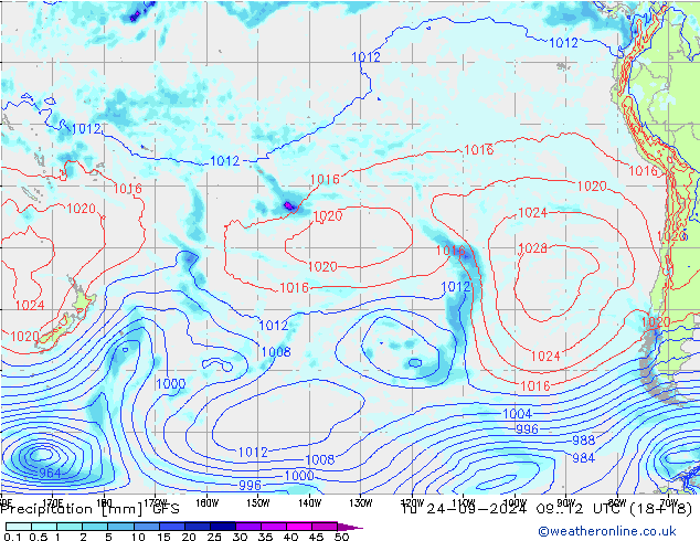 precipitação GFS Setembro 2024