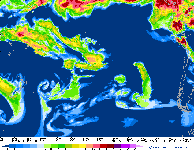 Soaring Index GFS  25.09.2024 12 UTC