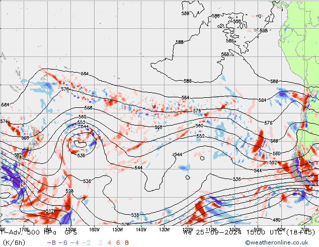 T-Adv. 500 hPa GFS Çar 25.09.2024 15 UTC