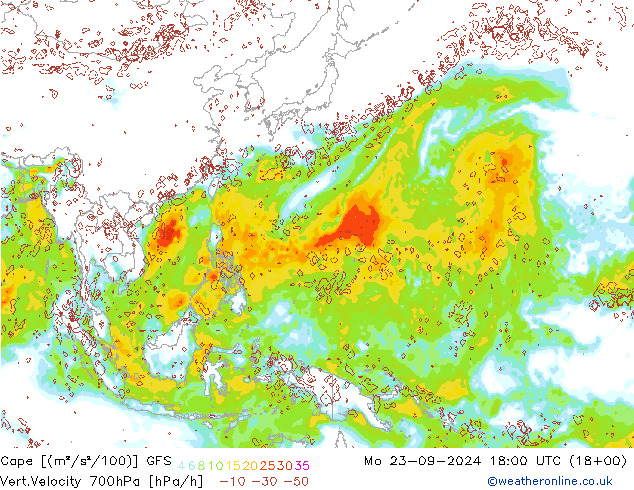 Cape GFS Seg 23.09.2024 18 UTC