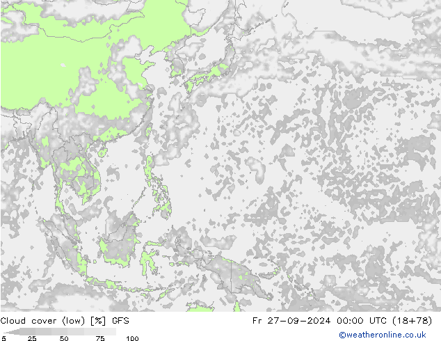 nuvens (baixo) GFS Sex 27.09.2024 00 UTC