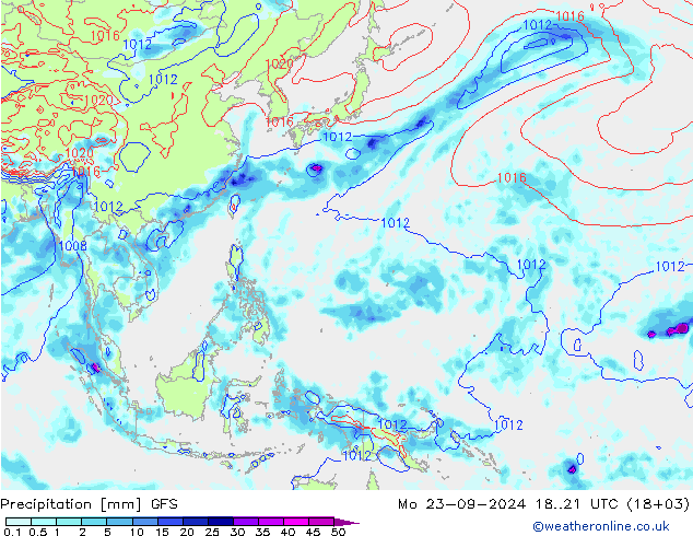 opad GFS pon. 23.09.2024 21 UTC