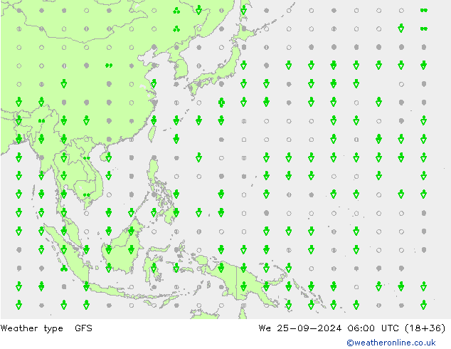 Modellwetter GFS Mi 25.09.2024 06 UTC