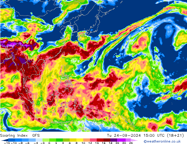 Soaring Index GFS Tu 24.09.2024 15 UTC