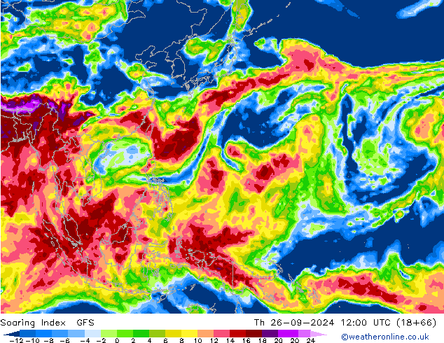 Soaring Index GFS Do 26.09.2024 12 UTC