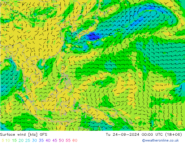  10 m GFS  24.09.2024 00 UTC