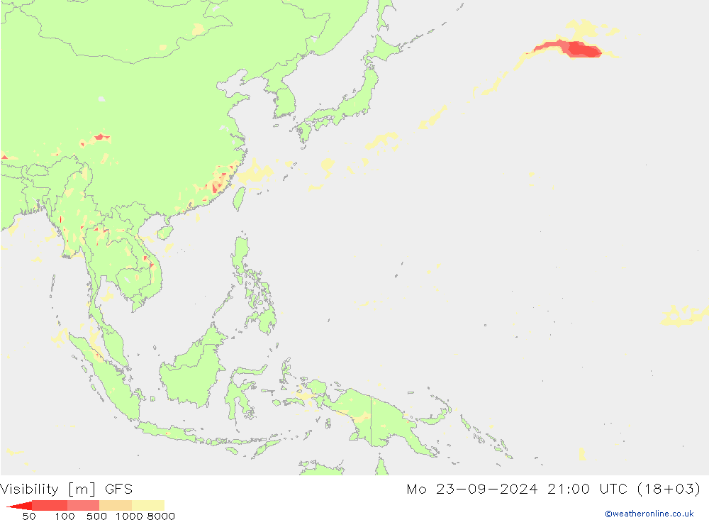 видимость GFS пн 23.09.2024 21 UTC