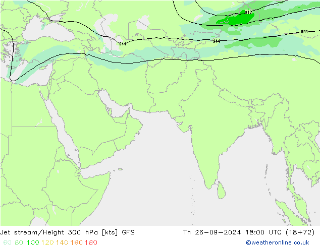 Jet Akımları GFS Per 26.09.2024 18 UTC