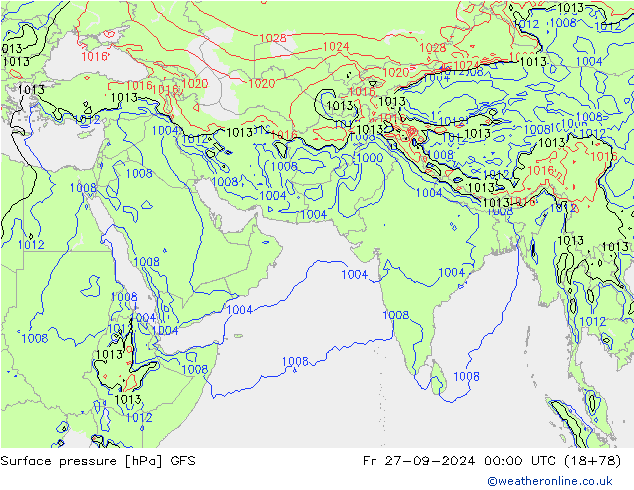 GFS: vie 27.09.2024 00 UTC