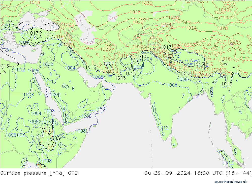 GFS: dom 29.09.2024 18 UTC