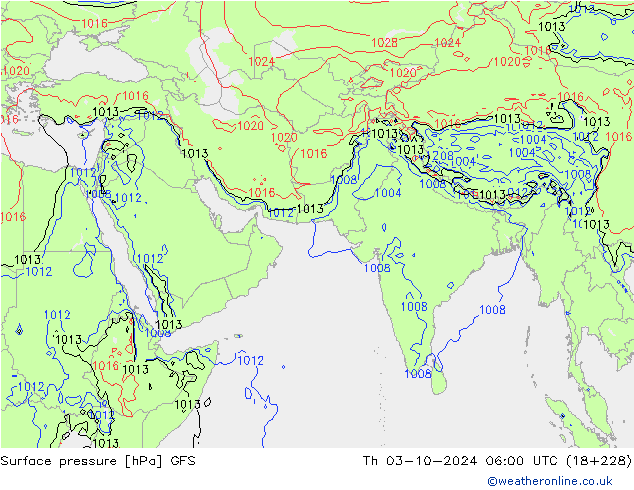 GFS: gio 03.10.2024 06 UTC