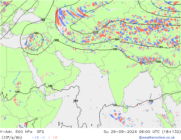 V-Adv. 500 гПа GFS Сентябрь 2024