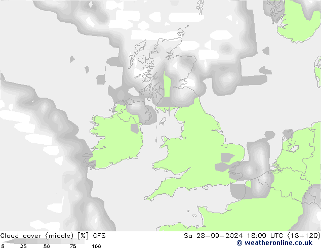 облака (средний) GFS сб 28.09.2024 18 UTC