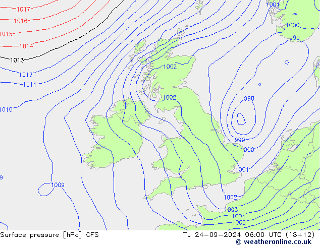 GFS: Di 24.09.2024 06 UTC