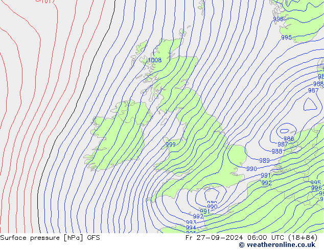 GFS: Fr 27.09.2024 06 UTC