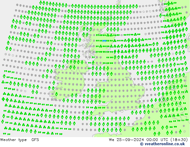 Weather type GFS We 25.09.2024 00 UTC