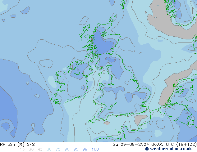 RH 2m GFS Ne 29.09.2024 06 UTC