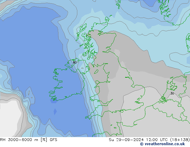 3000-6000 m Nispi Nem GFS Paz 29.09.2024 12 UTC