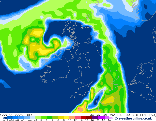 Soaring Index GFS Seg 30.09.2024 00 UTC