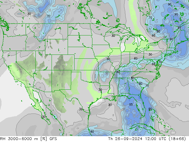 RH 3000-6000 m GFS Th 26.09.2024 12 UTC