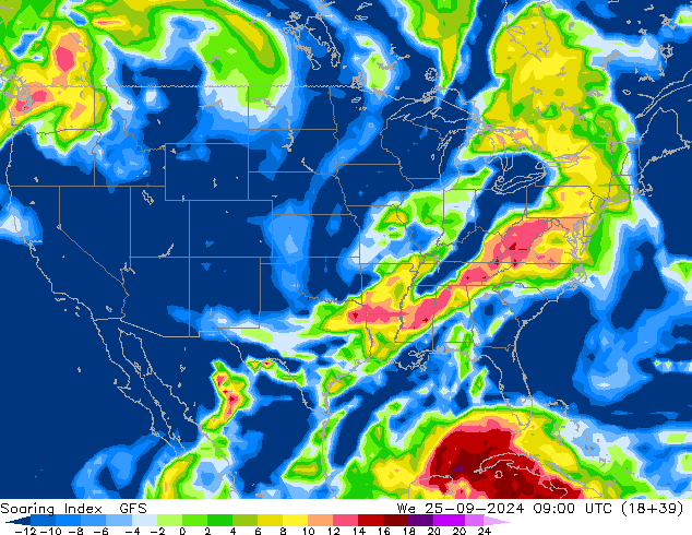 Soaring Index GFS We 25.09.2024 09 UTC