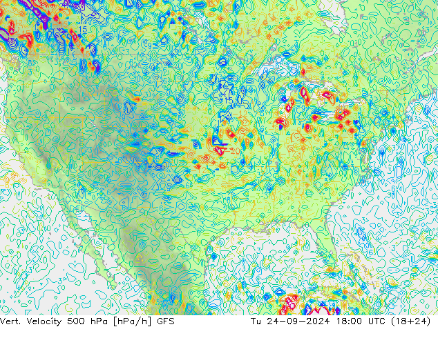 Vert. Velocity 500 hPa GFS mar 24.09.2024 18 UTC