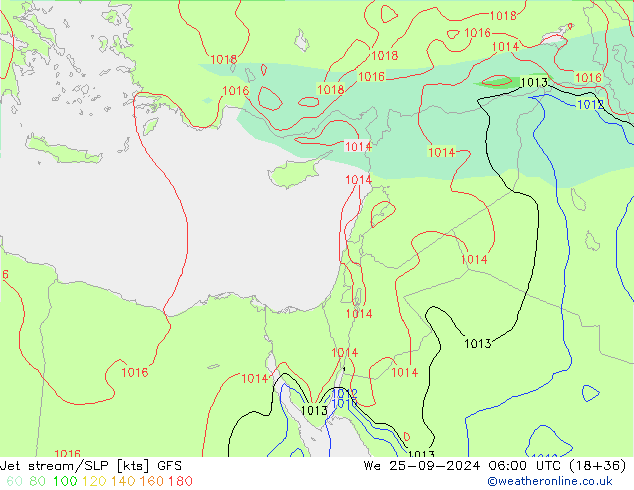 Polarjet/Bodendruck GFS Mi 25.09.2024 06 UTC