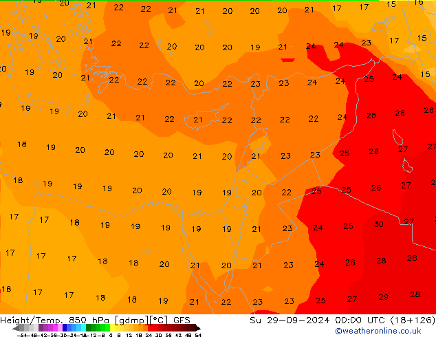 Z500/Rain (+SLP)/Z850 GFS  29.09.2024 00 UTC