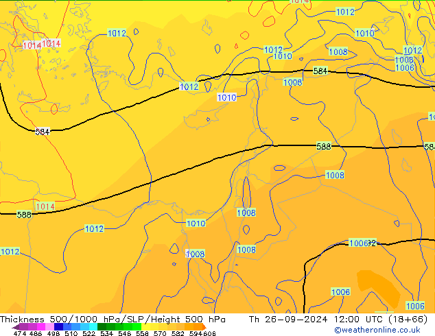 Thck 500-1000hPa GFS Čt 26.09.2024 12 UTC